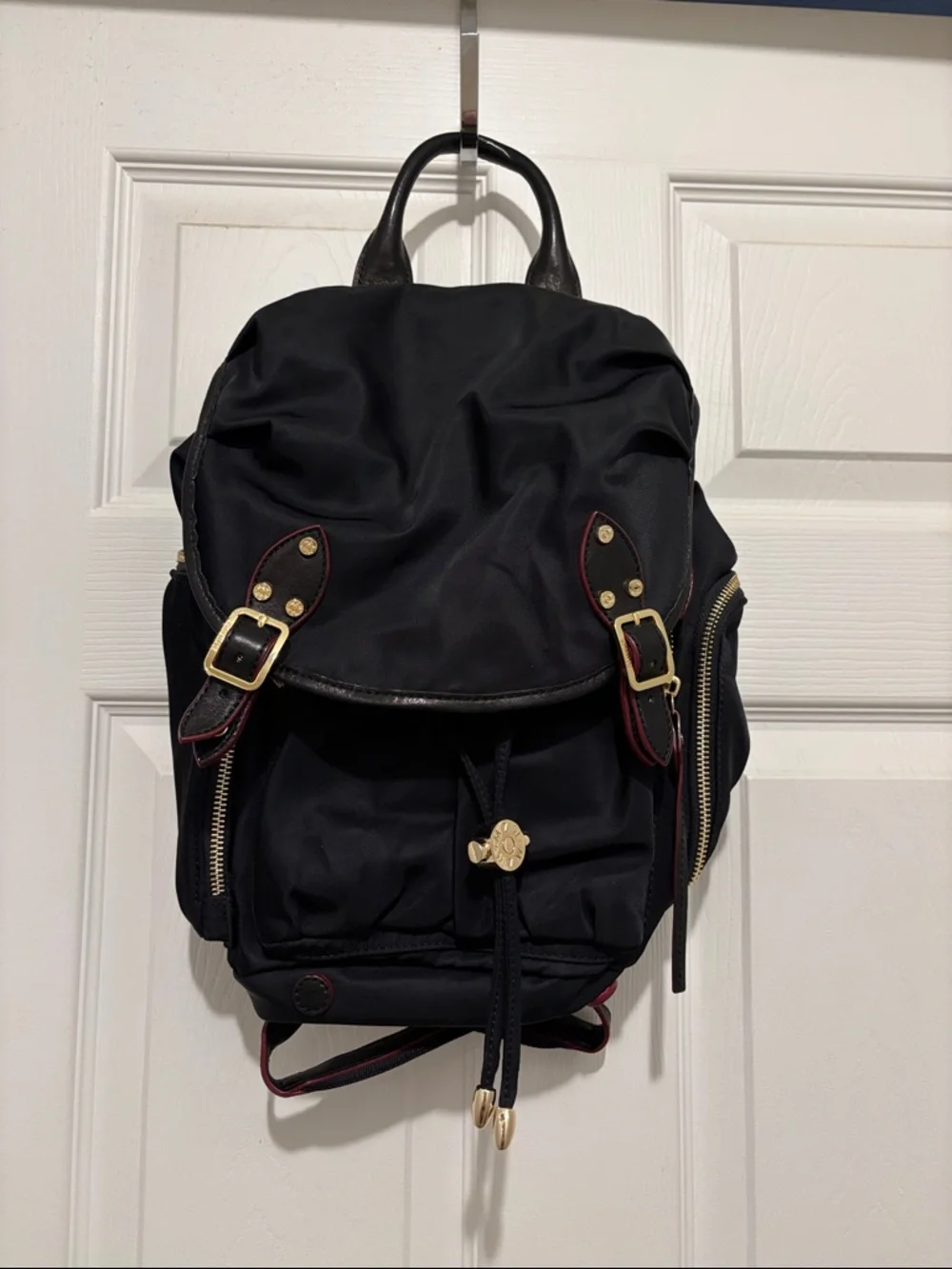 MZ Wallace Black Nylon Backpack with Gold Hardware MZ Wallace Black Madison Backpack – Backpack | MZ Wallace main image 4